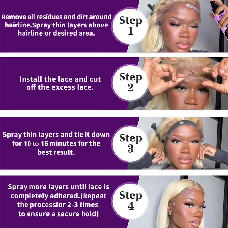 Luxfume Factory Customized Effectively Protect Scalp Holding Lace Melting Spray For Wig,MY SHOP