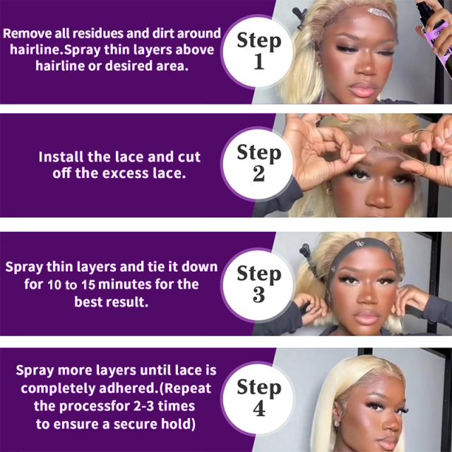 Luxfume Factory Customized Effectively Protect Scalp Holding Lace Melting Spray For Wig,MY SHOP