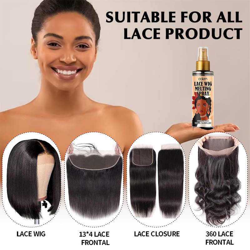 Oalen Customized OEM 120ml Strong Hold Wig Water Proof Adhesive Hair Glue Lace Melting Spray,MY SHOP