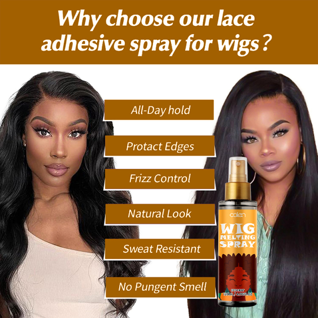 Luxfume Factory Customized 120ML Lace Holding Spray Wig Melting Glue Spray,MY SHOP