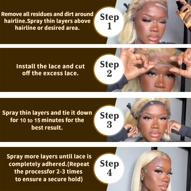 Oalen Customized OEM 120ml Strong Hold Wig Water Proof Adhesive Hair Glue Lace Melting Spray,MY SHOP