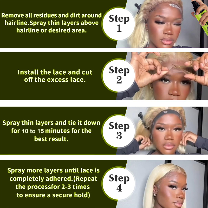 OALEN Private Label Aerosol Tank Strong Hold Wig Adhesive Glue Lace Melting Spray,MY SHOP