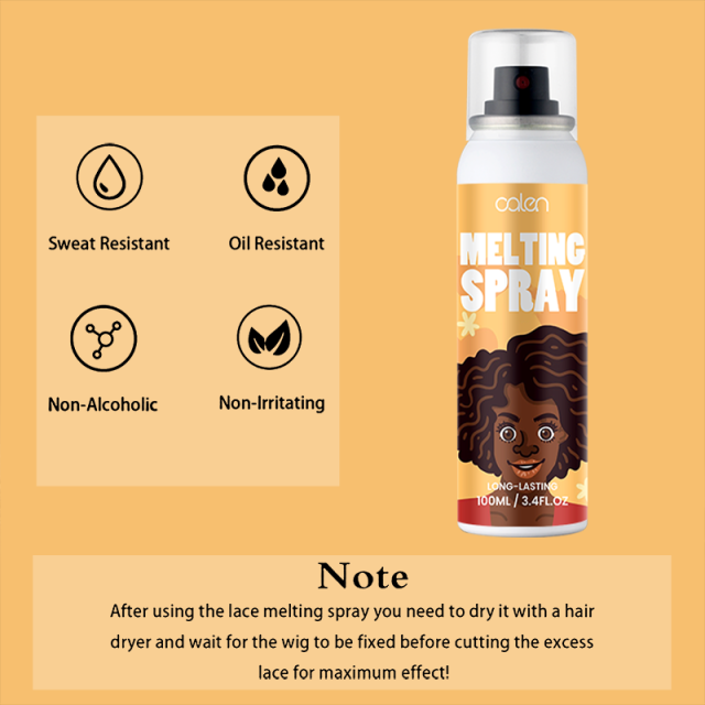 OALEN Custom Logo Strong Hold Wig Lace Melting Spray Aerosol Tank,MY SHOP