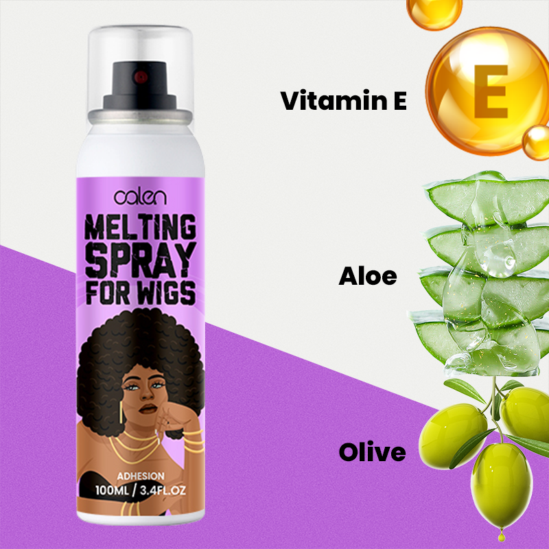 OALEN Custom Logo Strong Hold  Help to Hide Hairline Wig Lace Melting Spray Aerosol Tank,oalen cosmetics