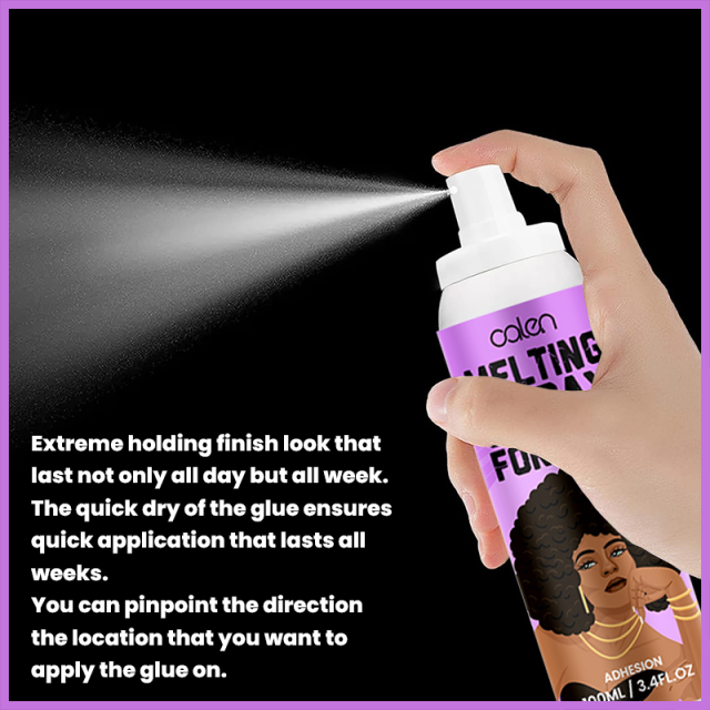 OALEN Custom Logo Strong Hold  Help to Hide Hairline Wig Lace Melting Spray Aerosol Tank,oalen cosmetics