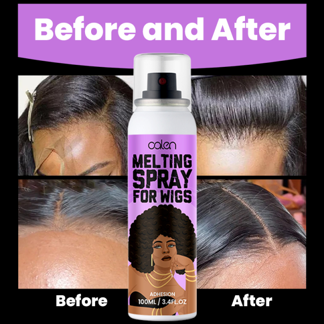 OALEN Custom Logo Strong Hold  Help to Hide Hairline Wig Lace Melting Spray Aerosol Tank,oalen cosmetics