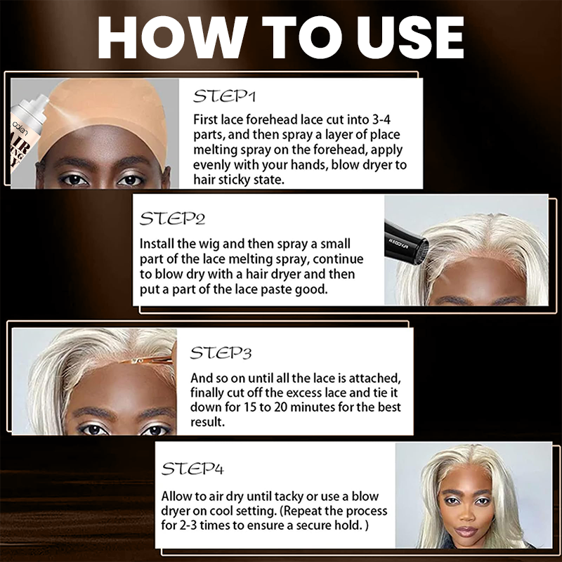 Luxfume 100ml Wig Water Proof Adhesive Hair Glue Lace Melting Spray,MY SHOP
