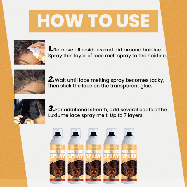 Luxfume 180ml Private Label Aerosol Easy To Clean Lace Melting Spray,MY SHOP
