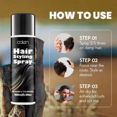 Oalen 180Ml Flexible Movement Vegan Styling Hair Texturizing Spray,MY SHOP