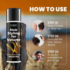 Oalen OEM Fast Drying Formulation Hair Volumizer Hair Styling Spray,oalen cosmetics