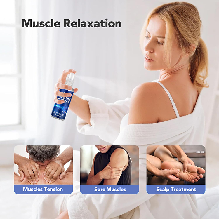 Luxfume OEM ODM 120ML Natural Get Healthy Skin Magnesium Oil Spray,MY SHOP