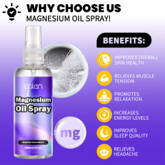 Oalen 120ml Easing Muscle Tightness Pure Magnesium Oil Spray,MY SHOP