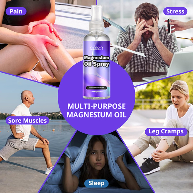 Oalen 120ml Easing Muscle Tightness Pure Magnesium Oil Spray,MY SHOP