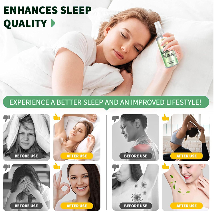 Luxfume 120ML Painless Muscle Relaxation Sleep Aid Magnesium Oil Spray,oalen cosmetics