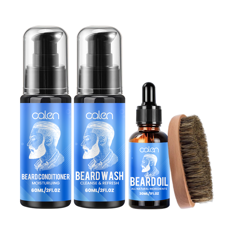 Luxfume Beard Growth Oil Conditioner Wash Gifts Brush Kit For Men,oalen cosmetics
