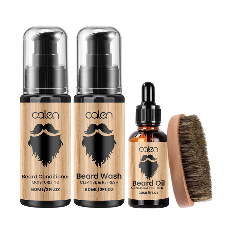 Oalen Conditioner Beard Oil Beard Brush Beard Wash Beard Care Kit,oalen cosmetics