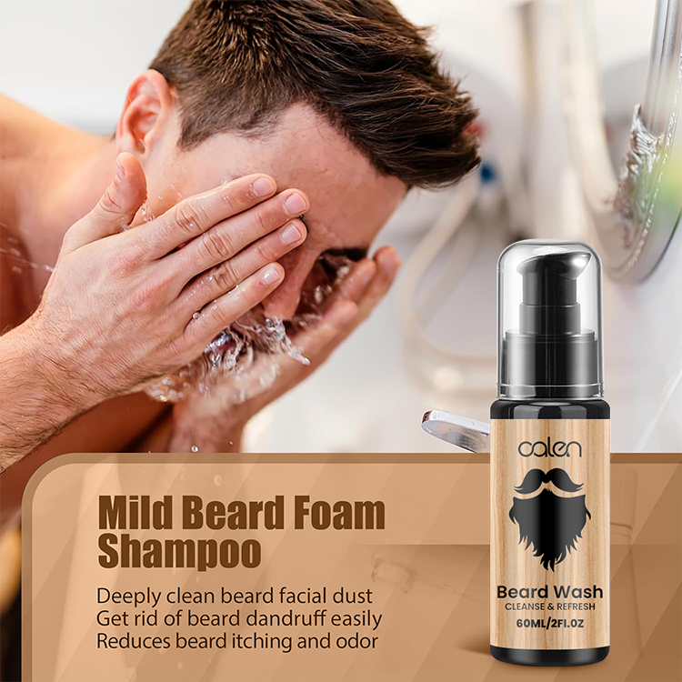 Oalen Conditioner Beard Oil Beard Brush Beard Wash Beard Care Kit,oalen cosmetics