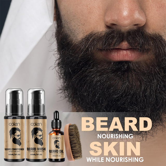 Oalen On Trend Gift Impact Thicker Healthier Beard Grooming Kit,oalen cosmetics