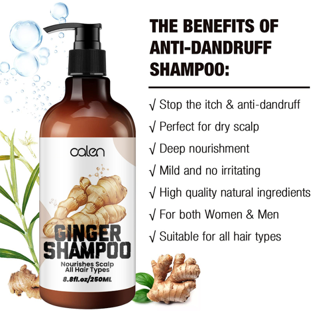 Luxfume OEM ODM Repairing Damage Ginger Infused Shampoo 250ml,MY SHOP