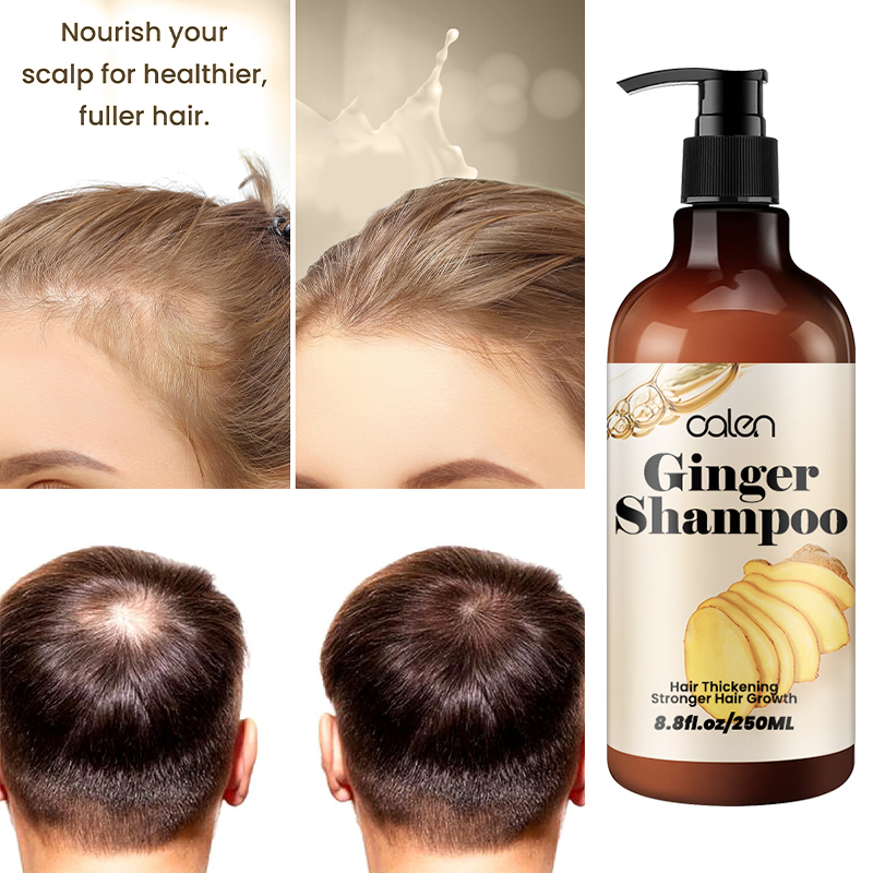 Luxfume Private Label 250ML Ginger Scalp Nourishing Turmeric Shampoo,oalen cosmetics