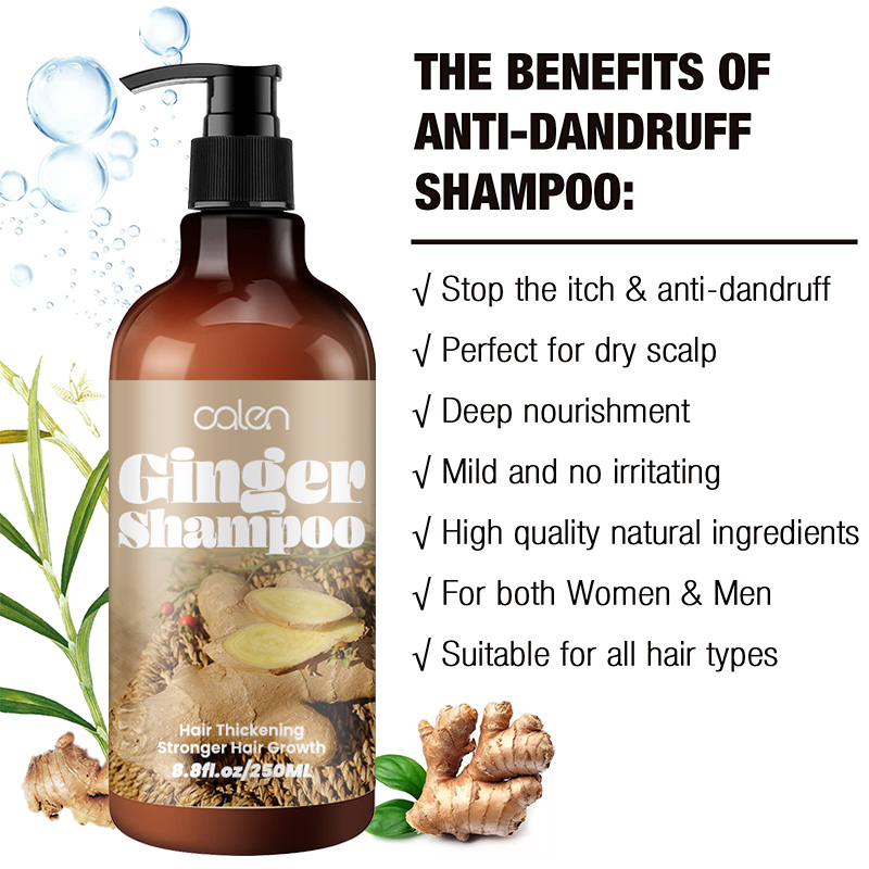 Luxfume Promotes Ginger Plant Extract Anti Hair Loss Shampoo 250ml,MY SHOP