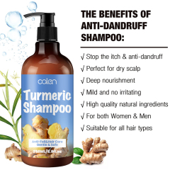Oalen Protective Scalp Nourishing Turmeric Hair Cleansing Shampoo,MY SHOP