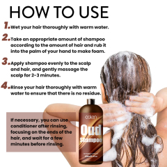 Oalen Private Label 250Ml Natural No Itching Irritation Oud Shampoo,MY SHOP