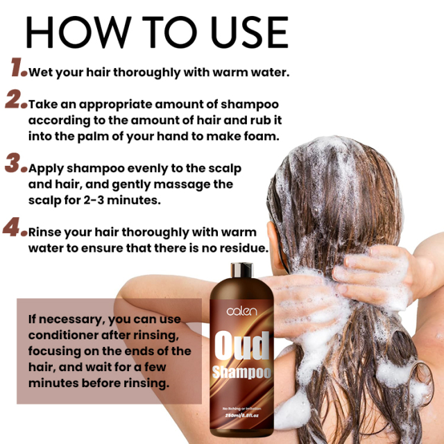 Oalen Private Label 250Ml Natural No Itching Irritation Oud Shampoo,MY SHOP