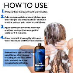 Oalen OEM Cleanse Strengthening Soothing Formula Oud Hair Shampoo,MY SHOP