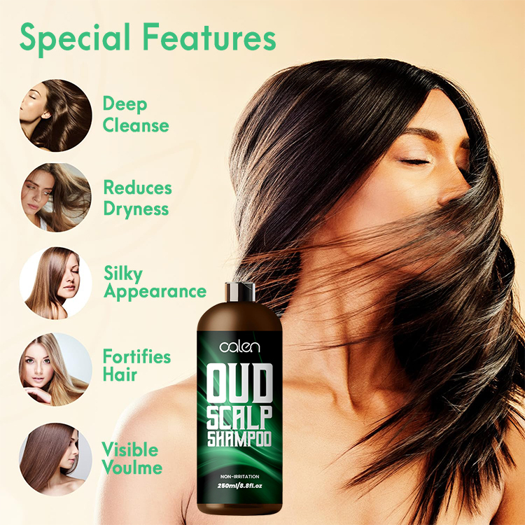 Oalen 250Ml Improves Hair Texture Visible Voulme Cleanses Oud Shampoo,oalen cosmetics