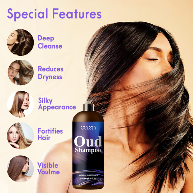 Oalen 250Ml Moisture Silky Long Lasting Fragrance Oud Hair Shampoo,MY SHOP