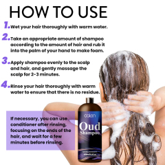 Oalen 250Ml Moisture Silky Long Lasting Fragrance Oud Hair Shampoo,MY SHOP