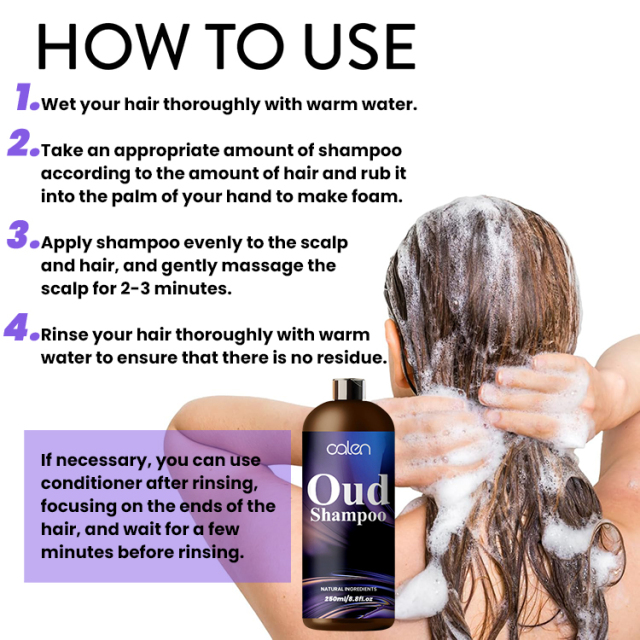 Oalen 250Ml Moisture Silky Long Lasting Fragrance Oud Hair Shampoo,MY SHOP