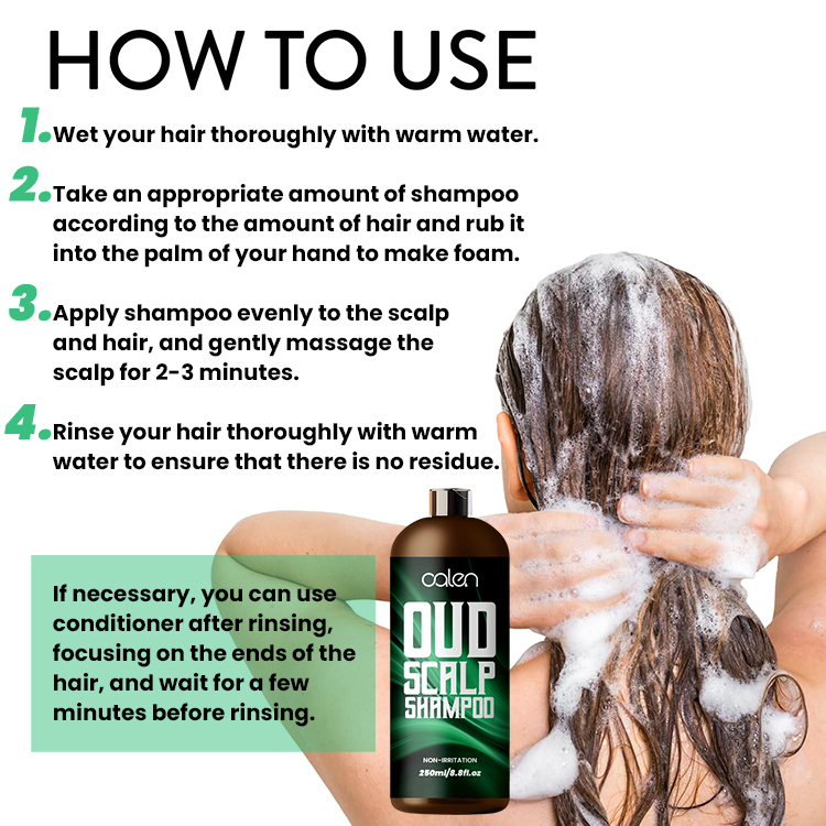 Oalen 250Ml Improves Hair Texture Visible Voulme Cleanses Oud Shampoo,oalen cosmetics