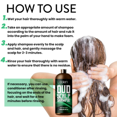 Oalen 250Ml Improves Hair Texture Visible Voulme Cleanses Oud Shampoo,oalen cosmetics