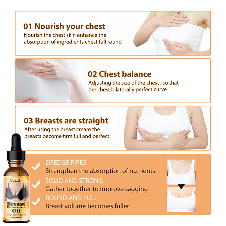 Luxfume Massage Fast Growth Elasticity Chest Breast Enhancement Oil,oalen cosmetics