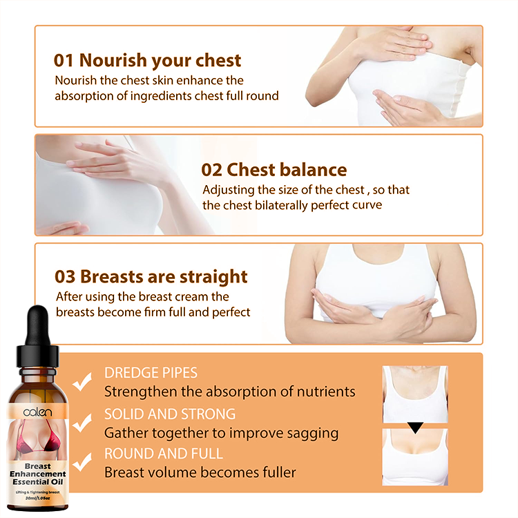 Oalen OEM ODM Big Breast Enhancer Cream Enhancement Cream Massage oil,oalen cosmetics