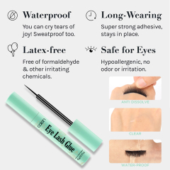 Oalen ODM Strip Long Lasting Strong Hold Eyelash Glue Eye Lash Glue,oalen cosmetics