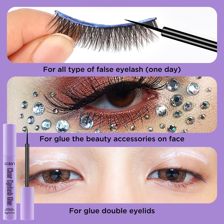 Luxfume Customs Logo Waterproof Bond Sealer Eye Lash Eyelash Glue,oalen cosmetics