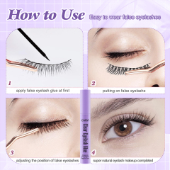 Luxfume Customs Logo Waterproof Bond Sealer Eye Lash Eyelash Glue,oalen cosmetics