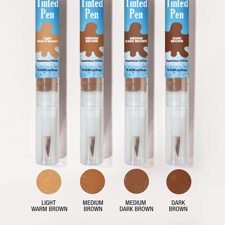 Luxfume OEM 4 Colors Wig Tint Concealer With Brush Lace Tinted Pen,oalen cosmetics