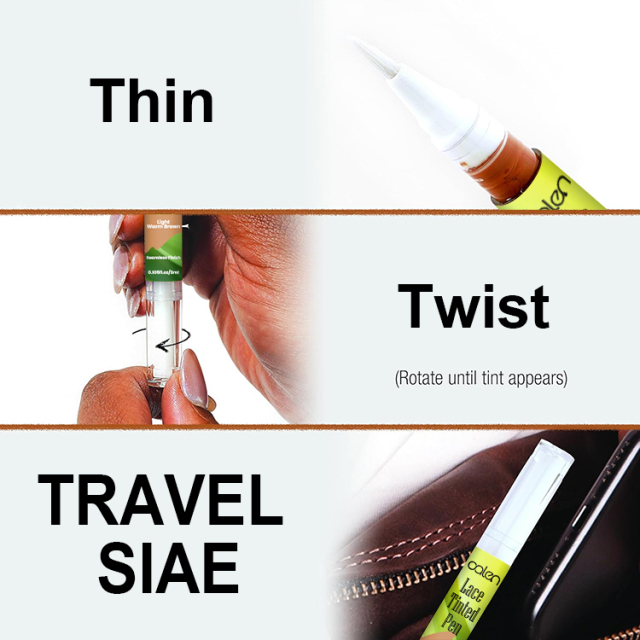 Luxfume 4 Colors Blends Waterproof Wig Tint Lace Parting Tinted Pen,MY SHOP