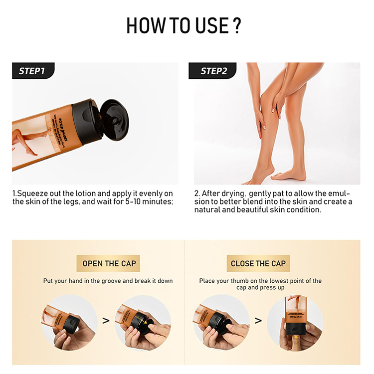 Luxfume Customized 120Ml Foundation Flawless Bronze Leg Body Makeup,MY SHOP