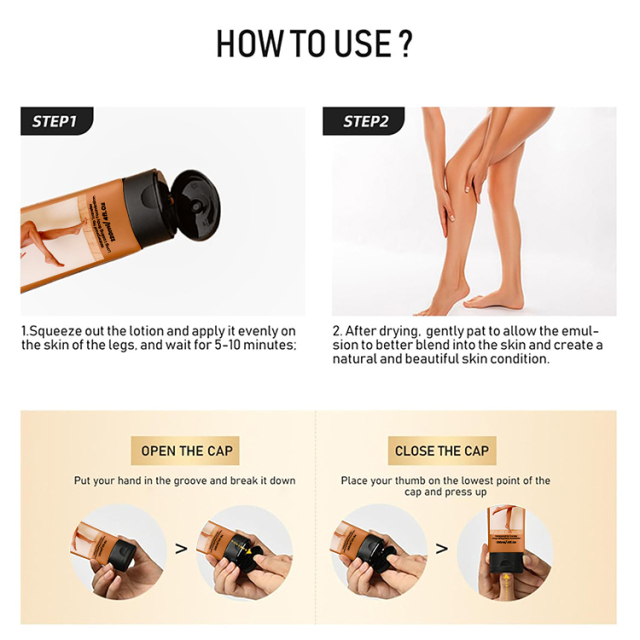 Luxfume Customized 120Ml Foundation Flawless Bronze Leg Body Makeup,MY SHOP