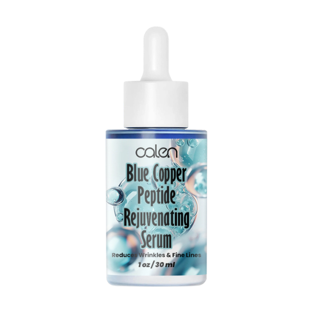 Oalen 30Ml Fine Lines Brighten Face Blue Copper Peptide Facial Serum,oalen cosmetics