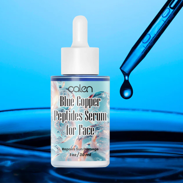 Luxfume 30Ml Wrinkles Facial Skin Care Blue Copper Peptide Essence,oalen cosmetics