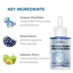 Oalen 1Oz 30Ml Anti Aging Fine Increase Collagen Copper Peptide Serum,oalen cosmetics