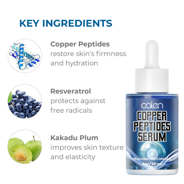 Oalen 30Ml Solution Containing Moisturizing Blue Copper Peptide Serum,oalen cosmetics