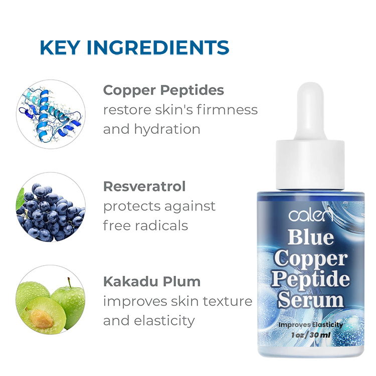 Luxfume 30Ml Skincare Anti Aging Facial Blue Copper Peptide Cure Serum,oalen cosmetics