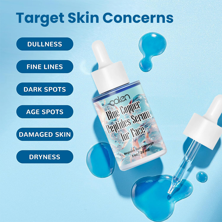 Luxfume 30Ml Wrinkles Facial Skin Care Blue Copper Peptide Essence,oalen cosmetics